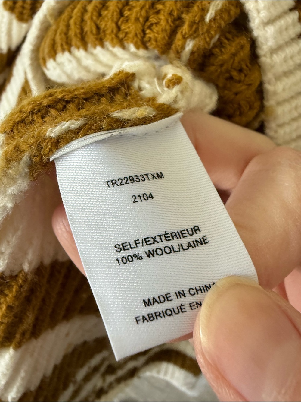 Derek Lam Gracelyn Wool Striped Sweater Size XL - Picture 7 of 8